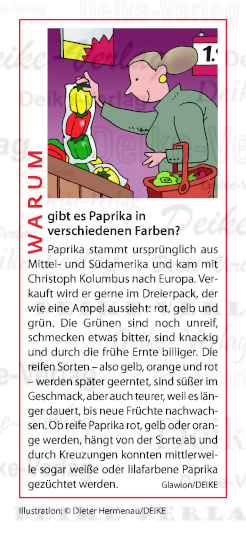 Warum gibt es Paprika in verschiedenen Farben?