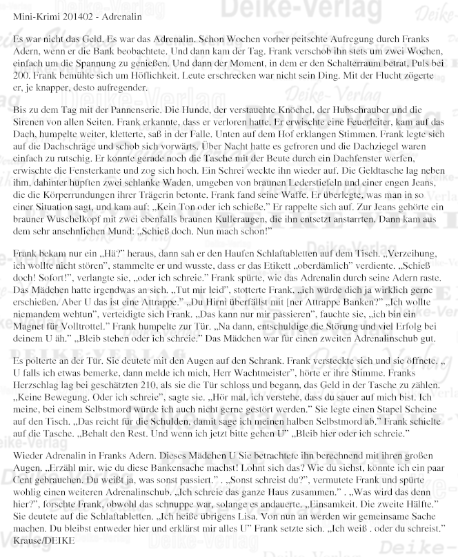Adrenalin - Mini-Krimi 201402
