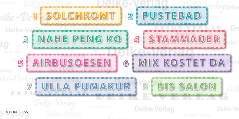 Hauptstädte - Anagramme