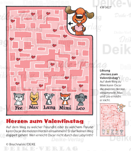 Valentinstag - Oscar der schaue Dackel KW 0627