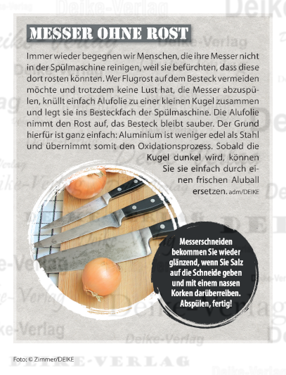 Messer ohne Rost
