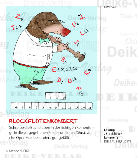 Die Zauberflöte - Max der Maulwurf