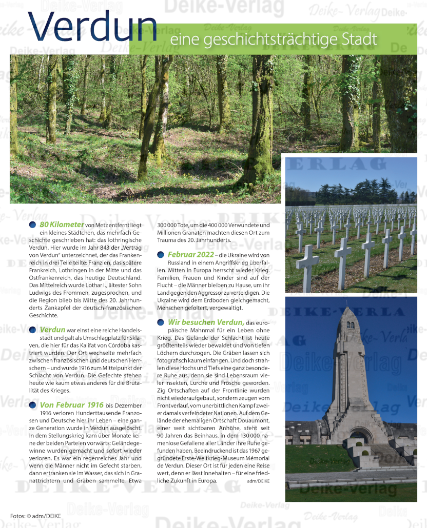 Verdun - eine geschichtsträchtige Stadt Verdun - eine geschichtsträchtige Stadt