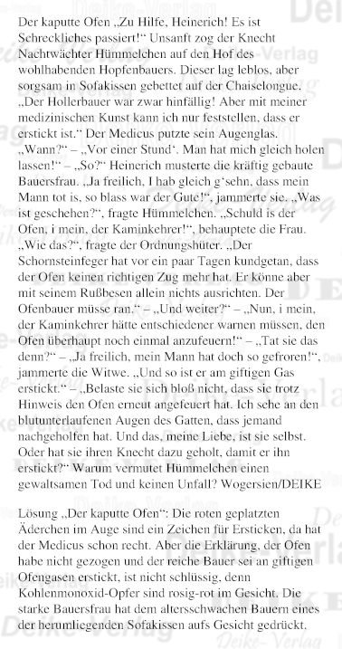 Der kaputte Ofen