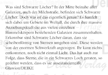 Was sind Schwarze Löcher?