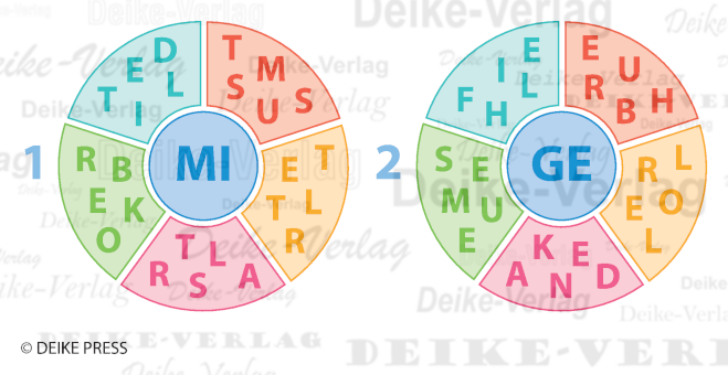 Wortsuche mit MI und GE