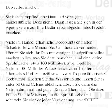 Deo selbstmachen