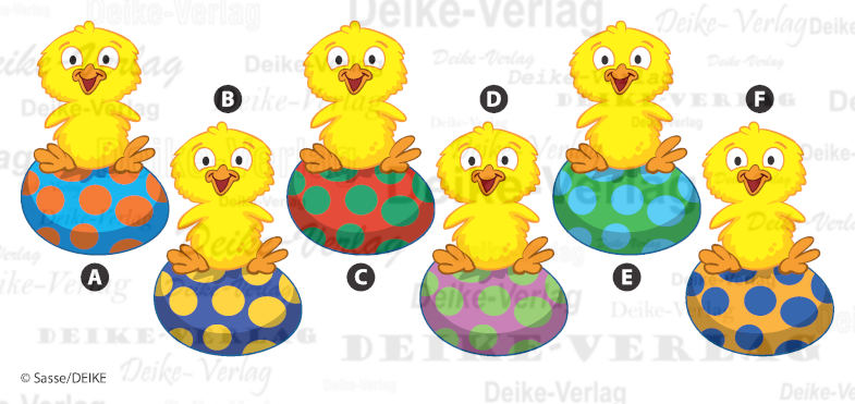 Osterküken - Logische Reihe