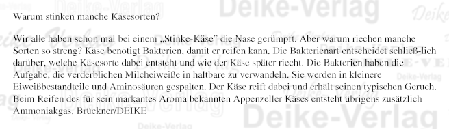 Warum stinken manche Käsesorten?