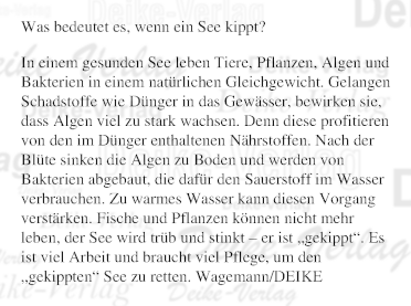 Was bedeutet es, wenn ein See kippt?