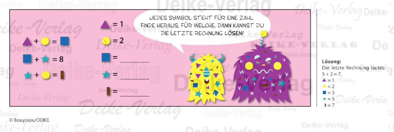 Rechenrätsel (Monsterbande)