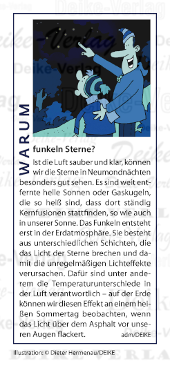 Warum funkeln Sterne?