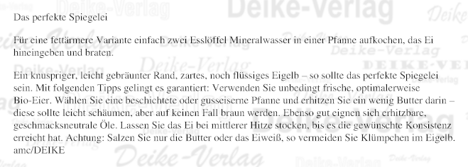 Das perfekte Spiegelei