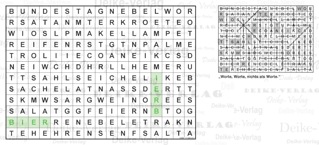 Anagramme - Buchstabensalate