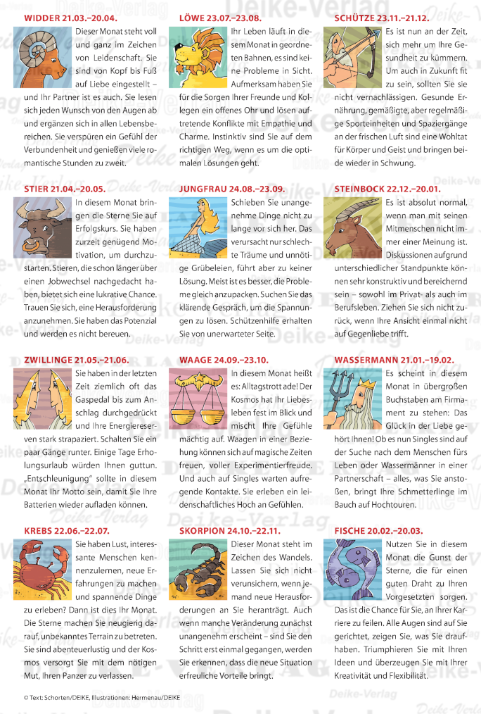 Monatshoroskop Dezember 2024