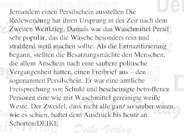 Persilschein