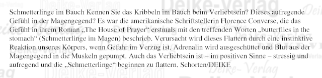 Ausdruck: Schmetterlinge im Bauch