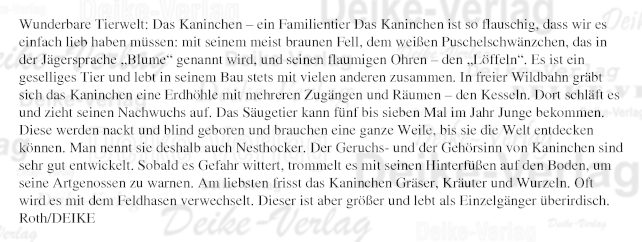 Wunderbare Tierwelt: Das Kaninchen