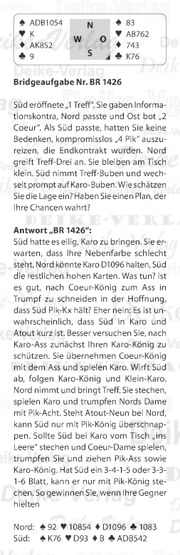Bridgeaufgabe KW 1426