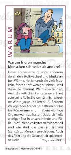 Warum frieren manche Menschen schneller als andere?
