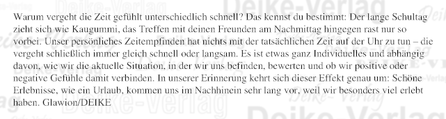 Warum vergeht die Zeit gefühlt unterschiedlich schnell?