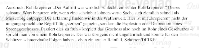 Ausdruck: Rohrkrepierer