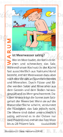 Warum ist Meerwasser salzig?