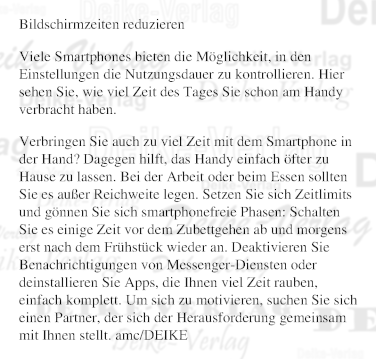 Bildschirmzeit reduzieren