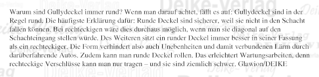 Warum sind Gullydeckel immer rund?