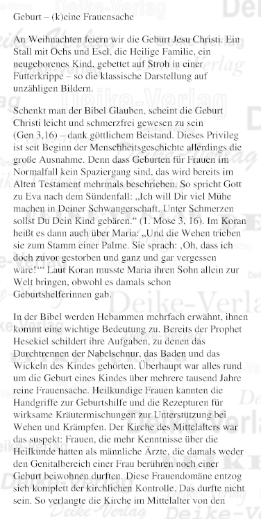 Geburt – (k) eine Frauensache