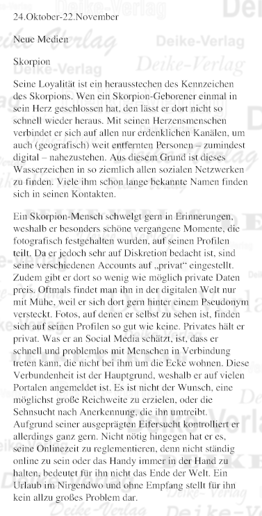 Sternzeichencharakteristiken: Skorpion (Musik)