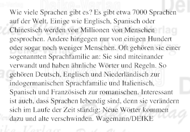 Wie viele Sprachen gibt es?
