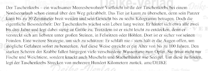 Der Taschenkrebs