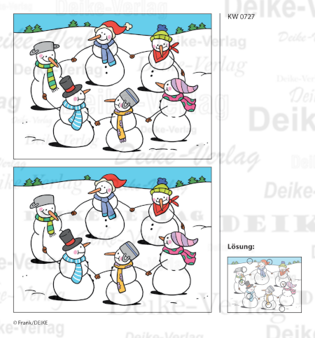 Schneemänner - Fehlerbilder KW 0727