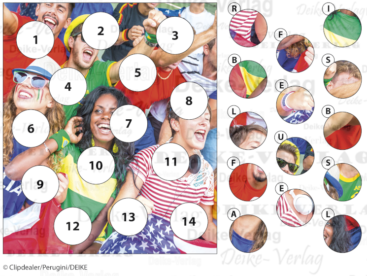 Fußballfieber - Ausschnitträtsel