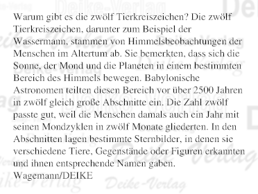 Warum gibt es die zwölf Tierkreiszeichen?